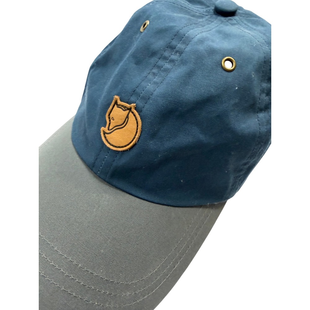 Fjallraven Helags Cap Blue Grey G-1000 Outdoor Hiking Hat Adjustable L/XL